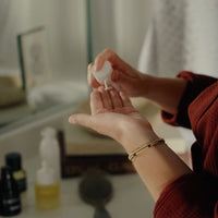 CMPLXN Cool Down gel cream in use